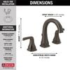 Two Handle Widespread Bathroom Faucet (Recertified)