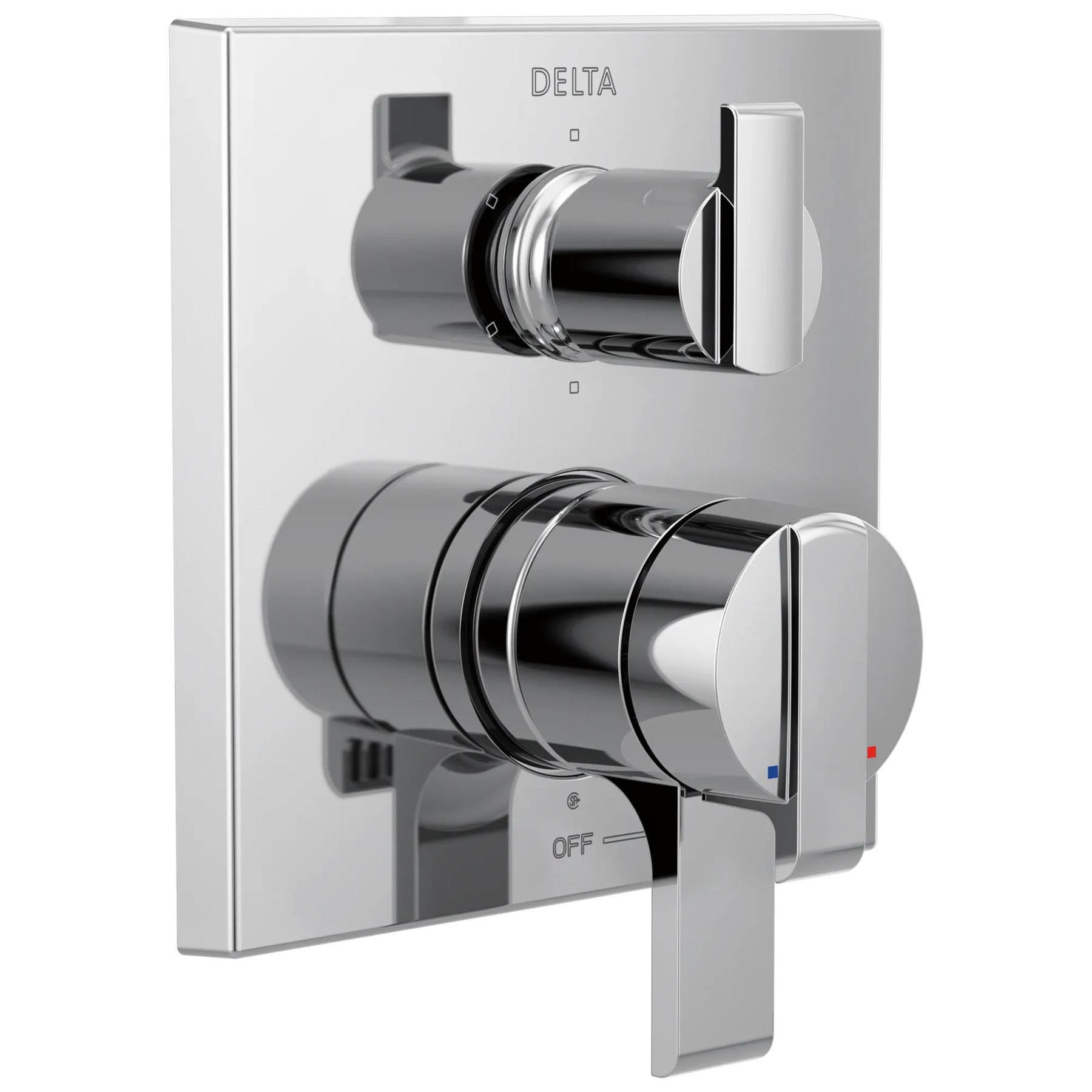 Angular Modern Monitor&reg; 17 Series Valve Trim with 6-Setting Integrated Diverter