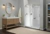 60 x 32" Curved Alcove Shower Base with Left Drain