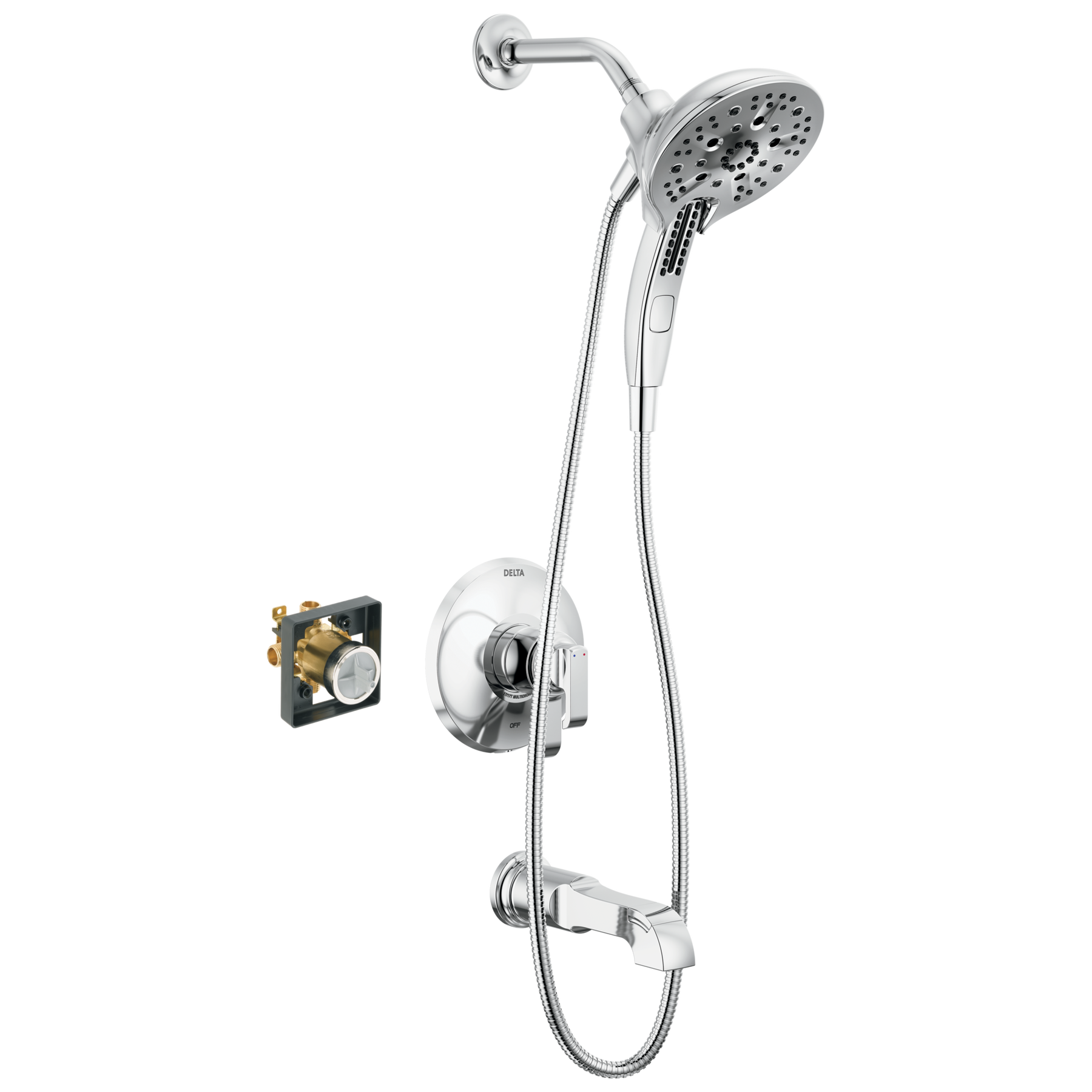 Tub Shower Trim with Universal Rough Bundle - 17S