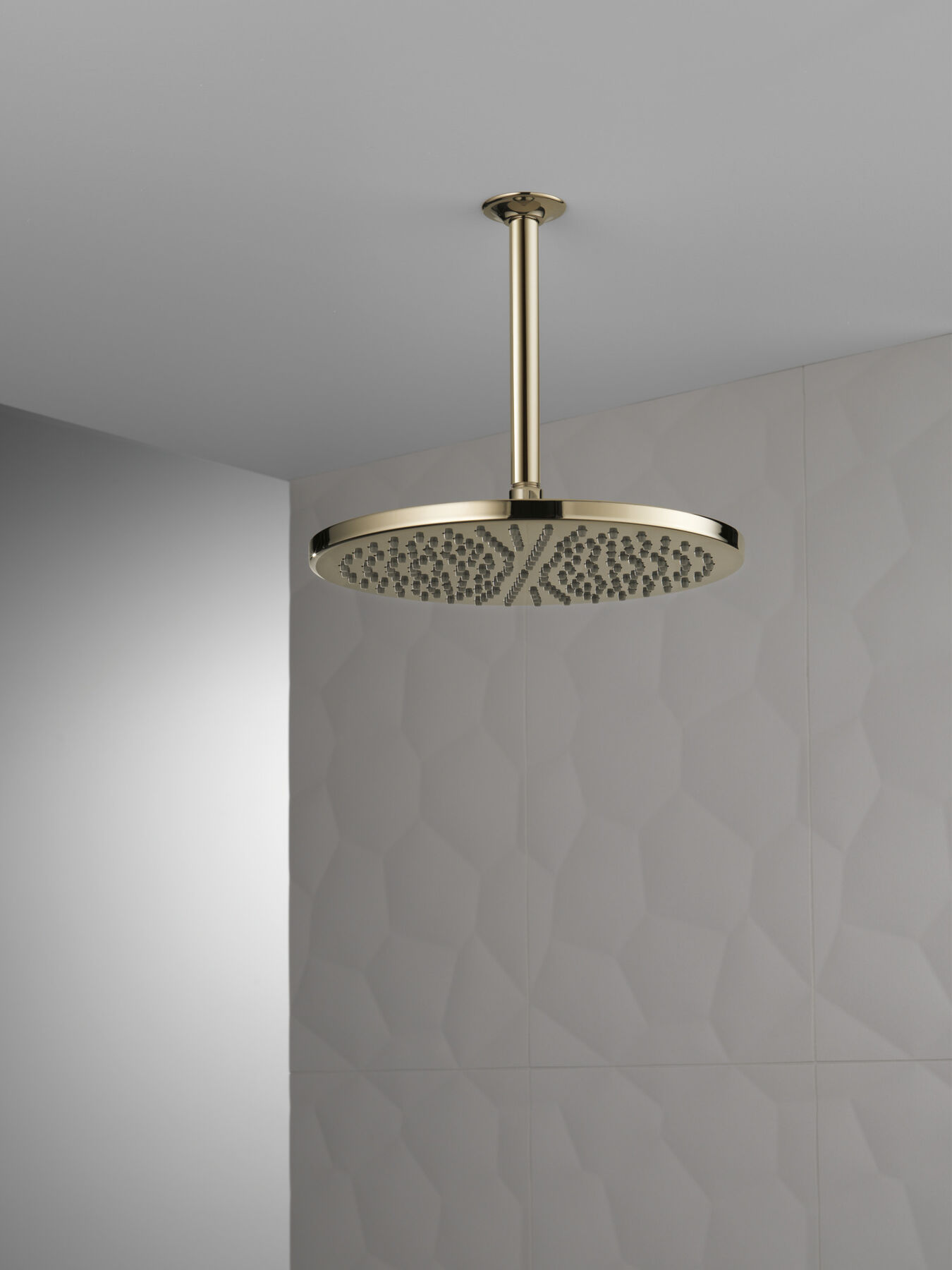 Single-Setting Metal Raincan Shower Head
