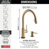 Touch2O with Touchless and VoiceIQ&reg; Technology Single Handle Pull-Down Kitchen Faucet with Soap Dispenser