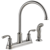 Two Handle Kitchen Faucet with Spray
