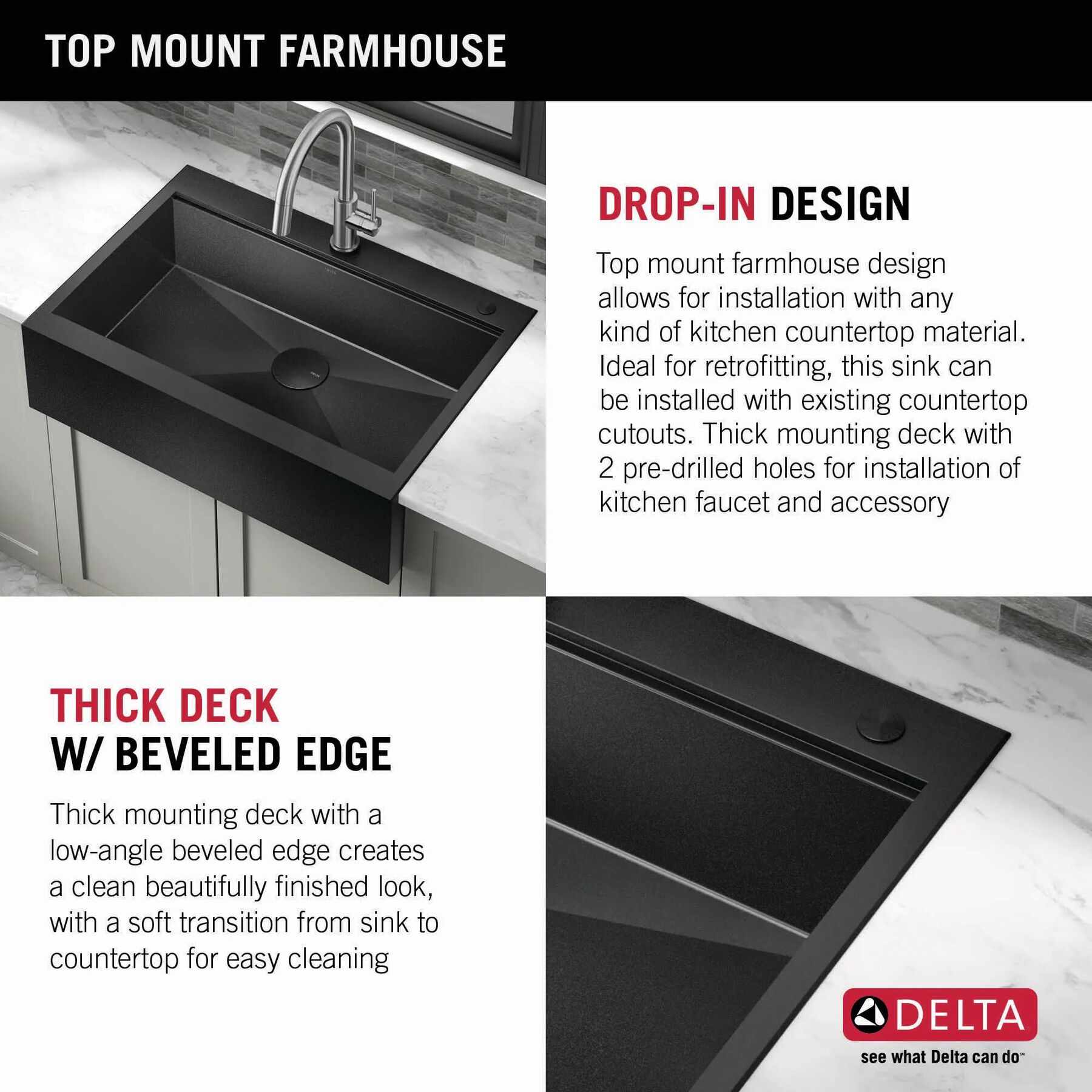 33&rdquo; Retrofit Farmhouse Apron Front 16 Gauge Workstation Kitchen Sink Single Bowl in with WorkFlow&trade; Ledge and&nbsp;Accessories for Top Mount Drop-In Installation
