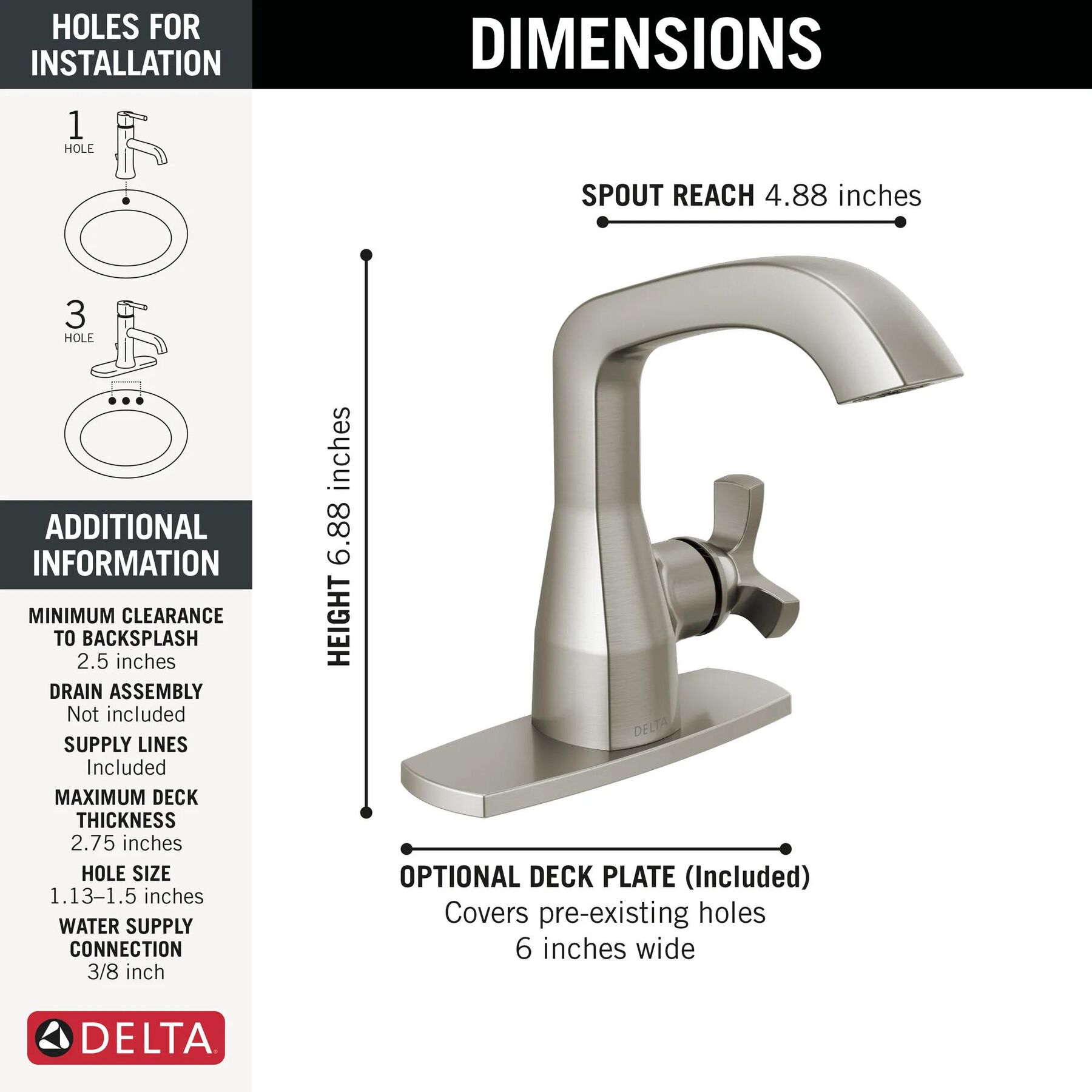 Single Handle Bathroom Faucet