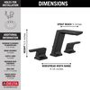 Two Handle Widespread Bathroom Faucet (Recertified)