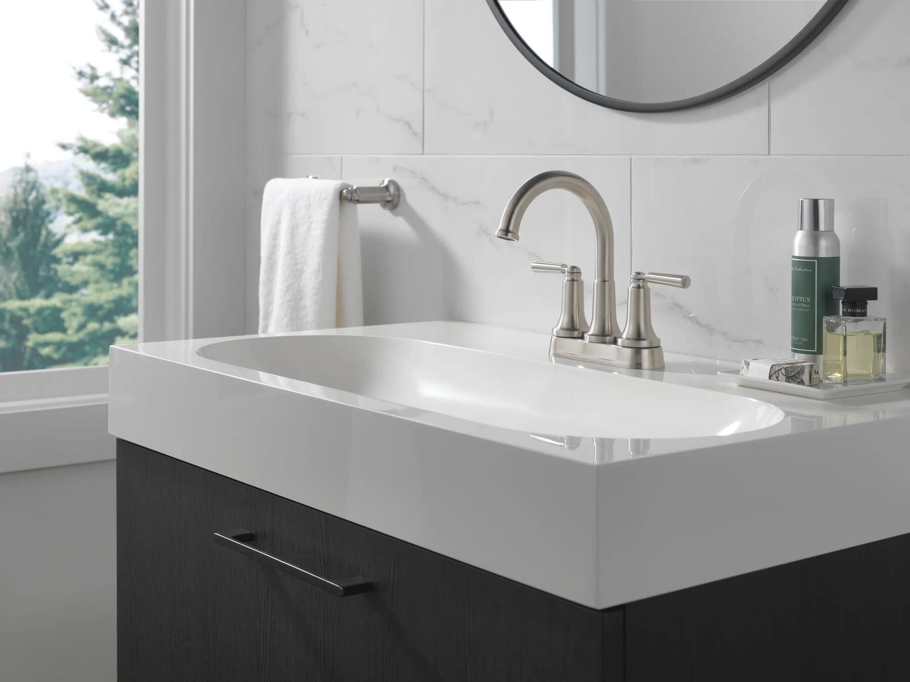 Two Handle Centerset Bathroom Faucet