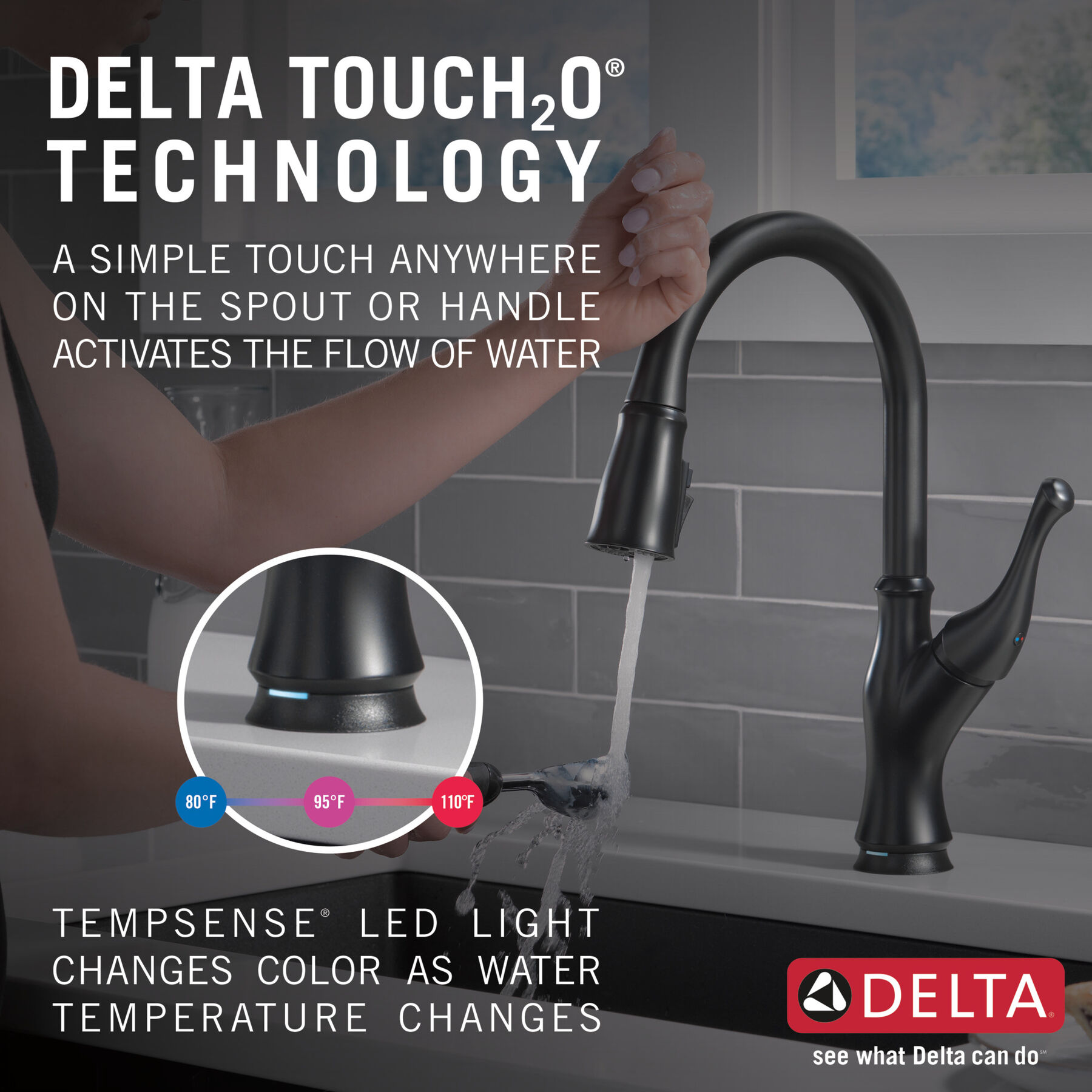 Touch<sub>2</sub>O&reg;  Pull-Down Kitchen Faucet (Recertified)