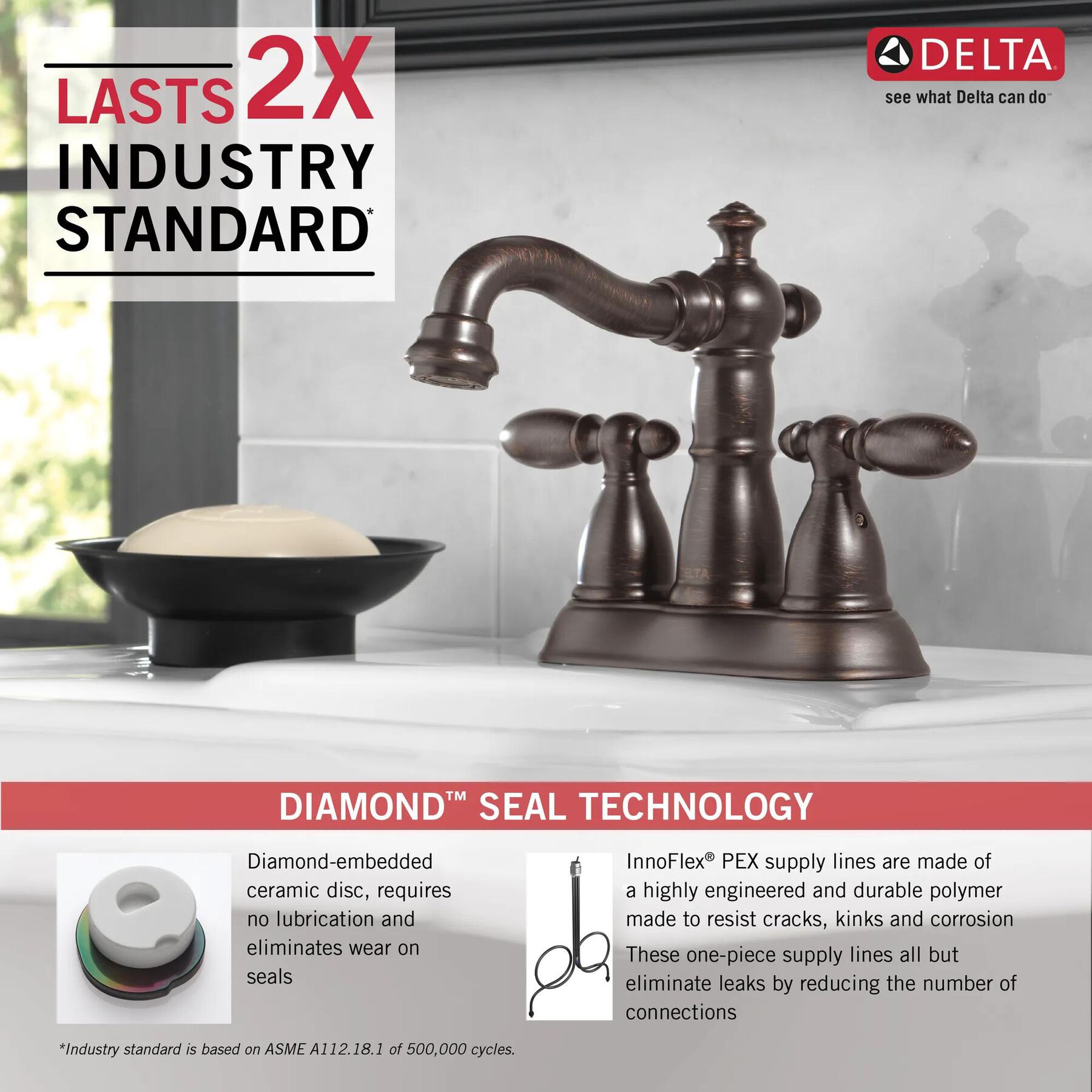 Centerset Bathroom Faucet (Recertified)