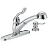 Single Handle Pull-Out Kitchen Faucet with Soap Dispenser