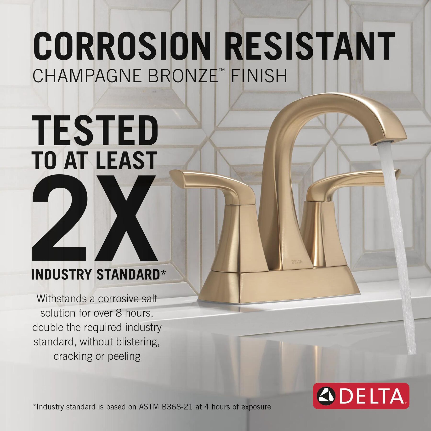 Two Handle Centerset Bathroom Faucet