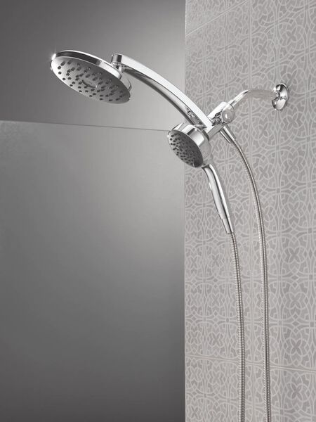 PivotPro™ 3-in-1 Combination Shower with Silicone Spray Face in Chrome ...
