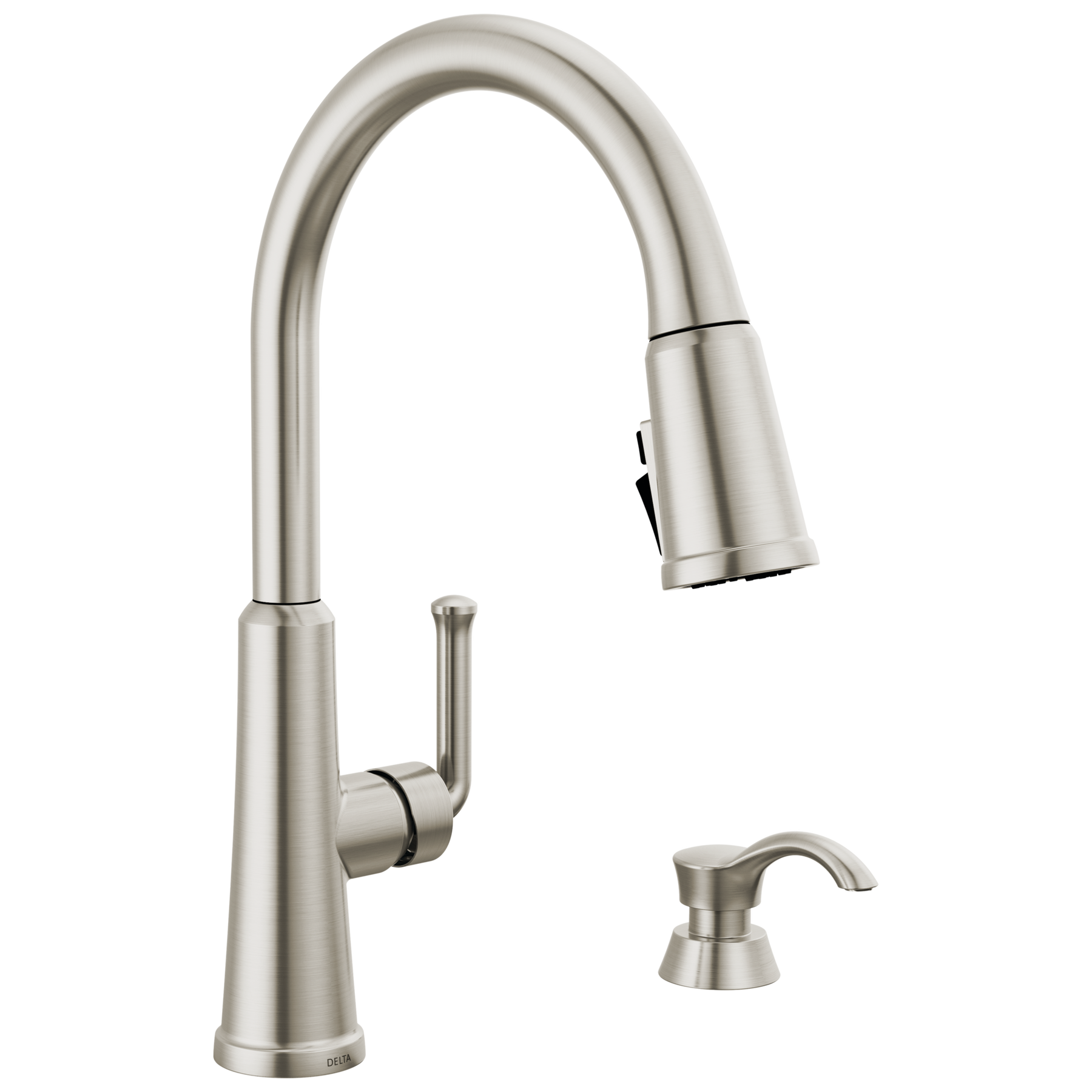 Single Handle Pull-Down Kitchen Faucet with Soap Dispenser and ShieldSpray&reg; Technology (Recertified)