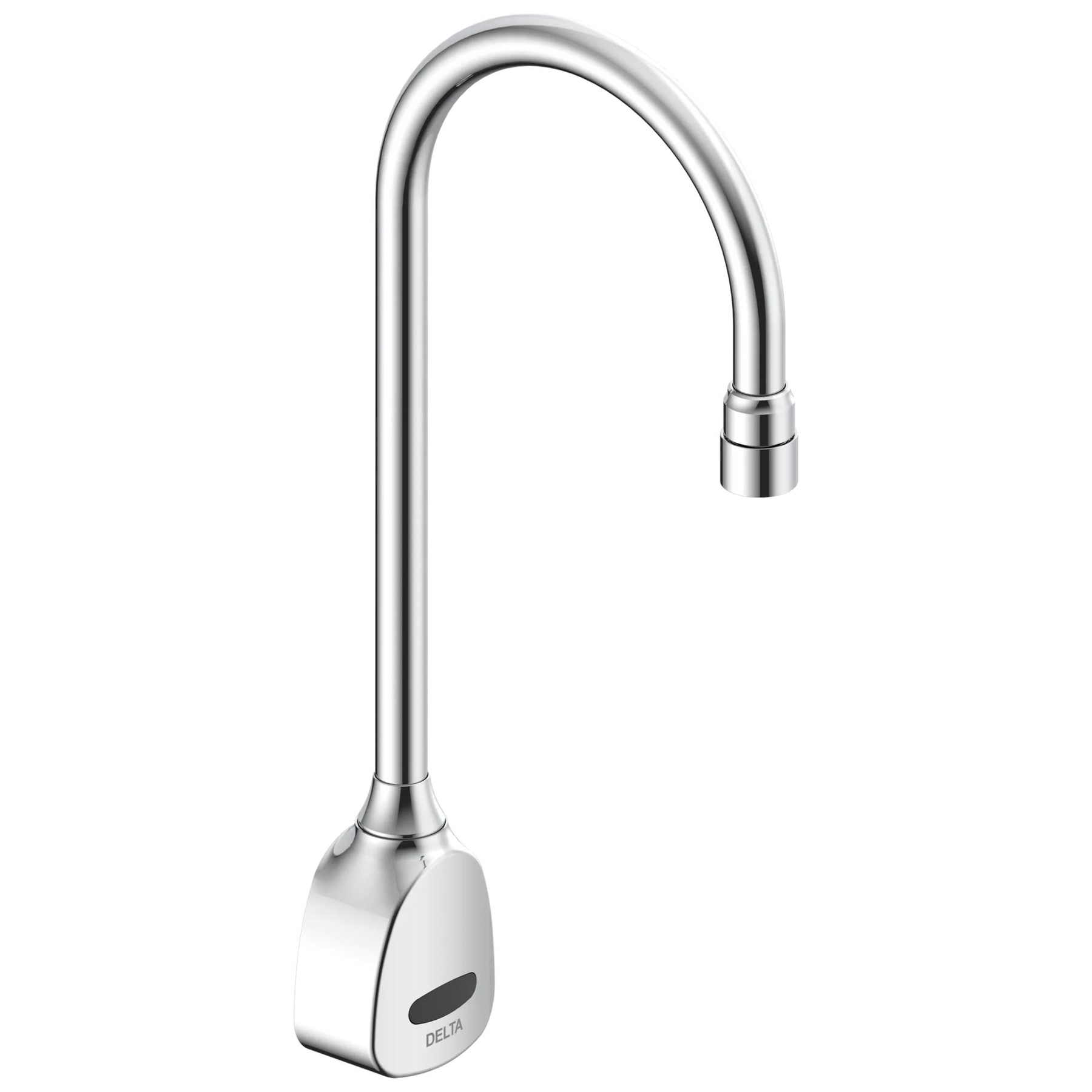 Hardwire Electronic Wallmount Basin Faucet with Gooseneck Spout