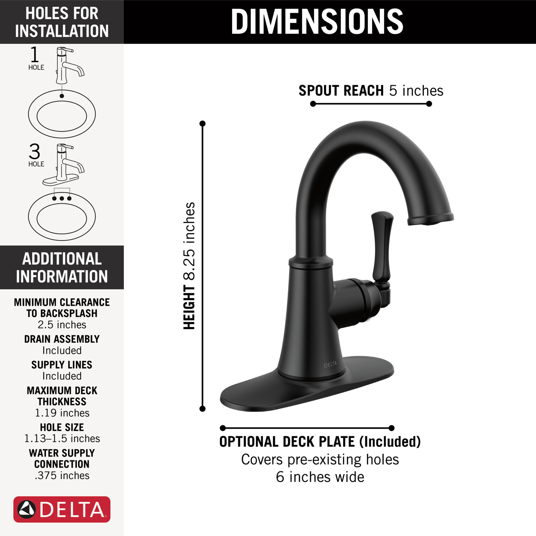 Single Handle Bathroom Faucet