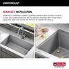 32&rdquo; Granite Composite Workstation Kitchen Sink Undermount Single Bowl with WorkFlow&trade; Ledge and Accessories in Dark Grey