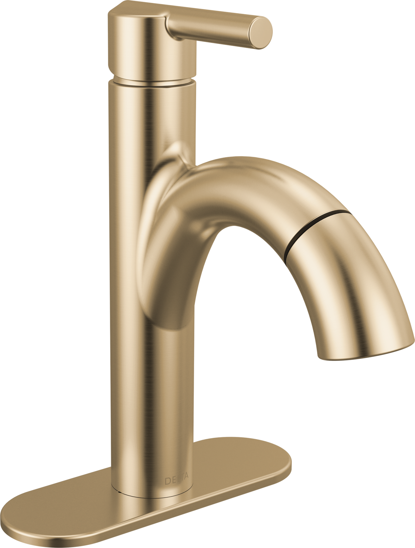Single Handle Pull-Down Bathroom Faucet