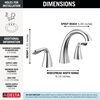 Two Handle Widespread Bathroom Faucet