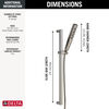 H2O Hand Shower 1.75 GPM w/ Slide Bar 4S (Recertified)
