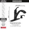 Single Handle Pull-Out Kitchen Faucet with Soap Dispenser