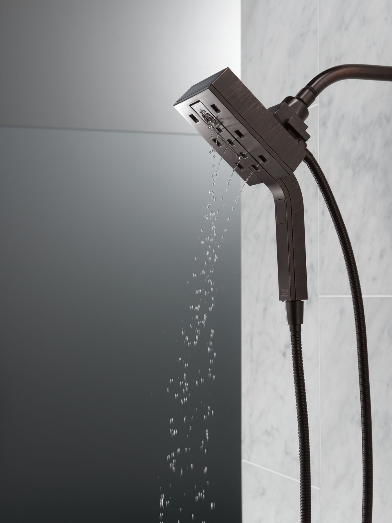 H<sub>2</sub>Okinetic&reg; In2ition&reg; 4-Setting Two-in-One Shower