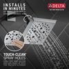 H<sub>2</sub>Okinetic&reg; 5-Setting Angular Modern Raincan Shower Head (Recertified)