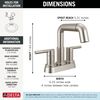 Two Handle Centerset Pull-Down Bathroom Faucet