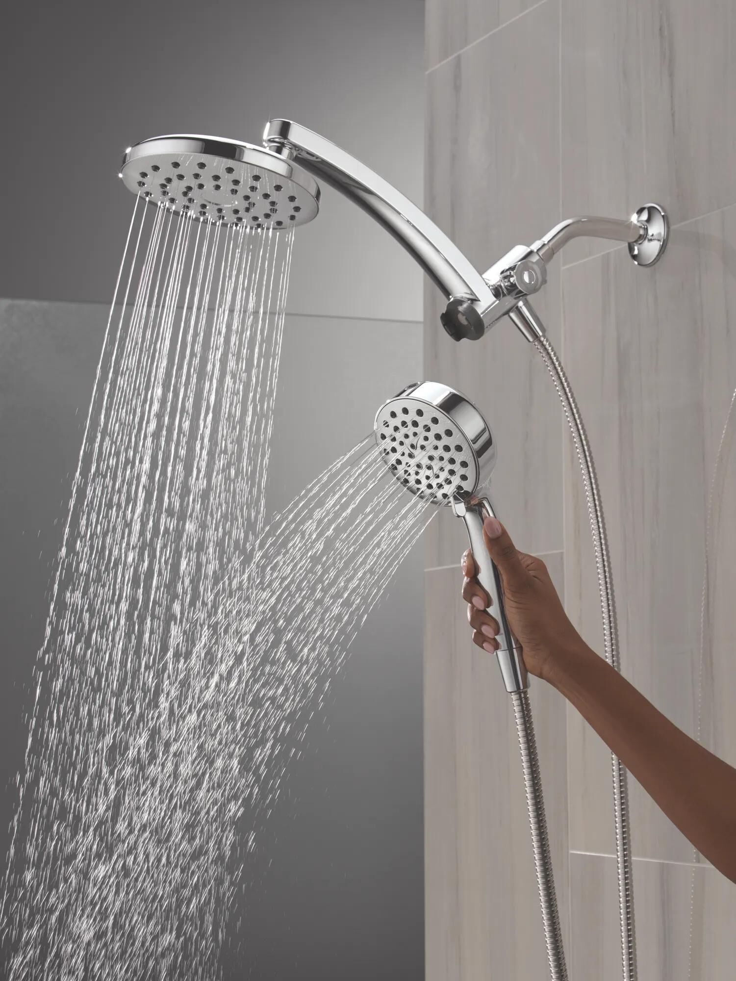 PivotPro™ 3-in-1 Combination Shower in Chrome 75649 | Delta Faucet