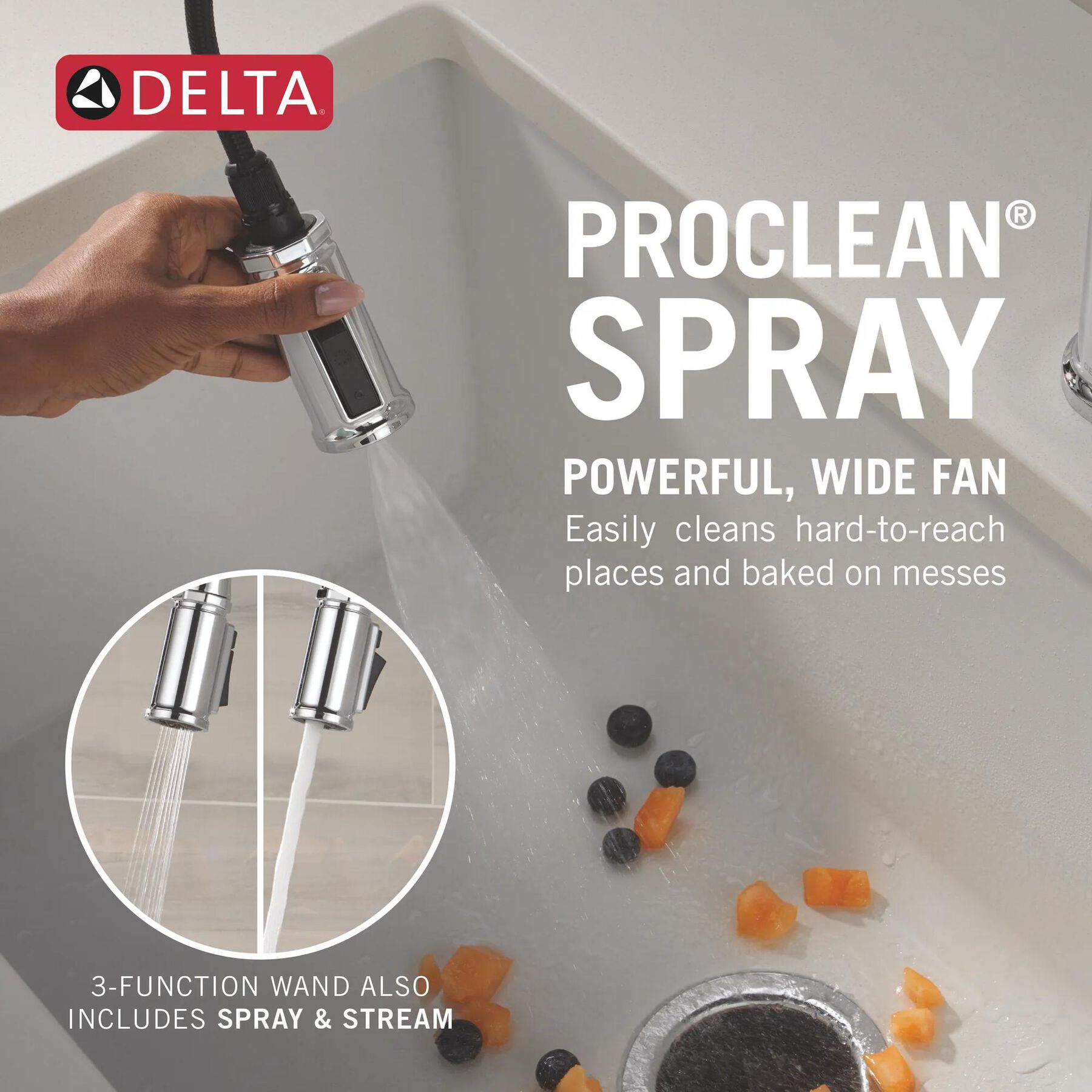 Single Handle Kitchen Pull-Down Faucet w/ Soap Dispenser
