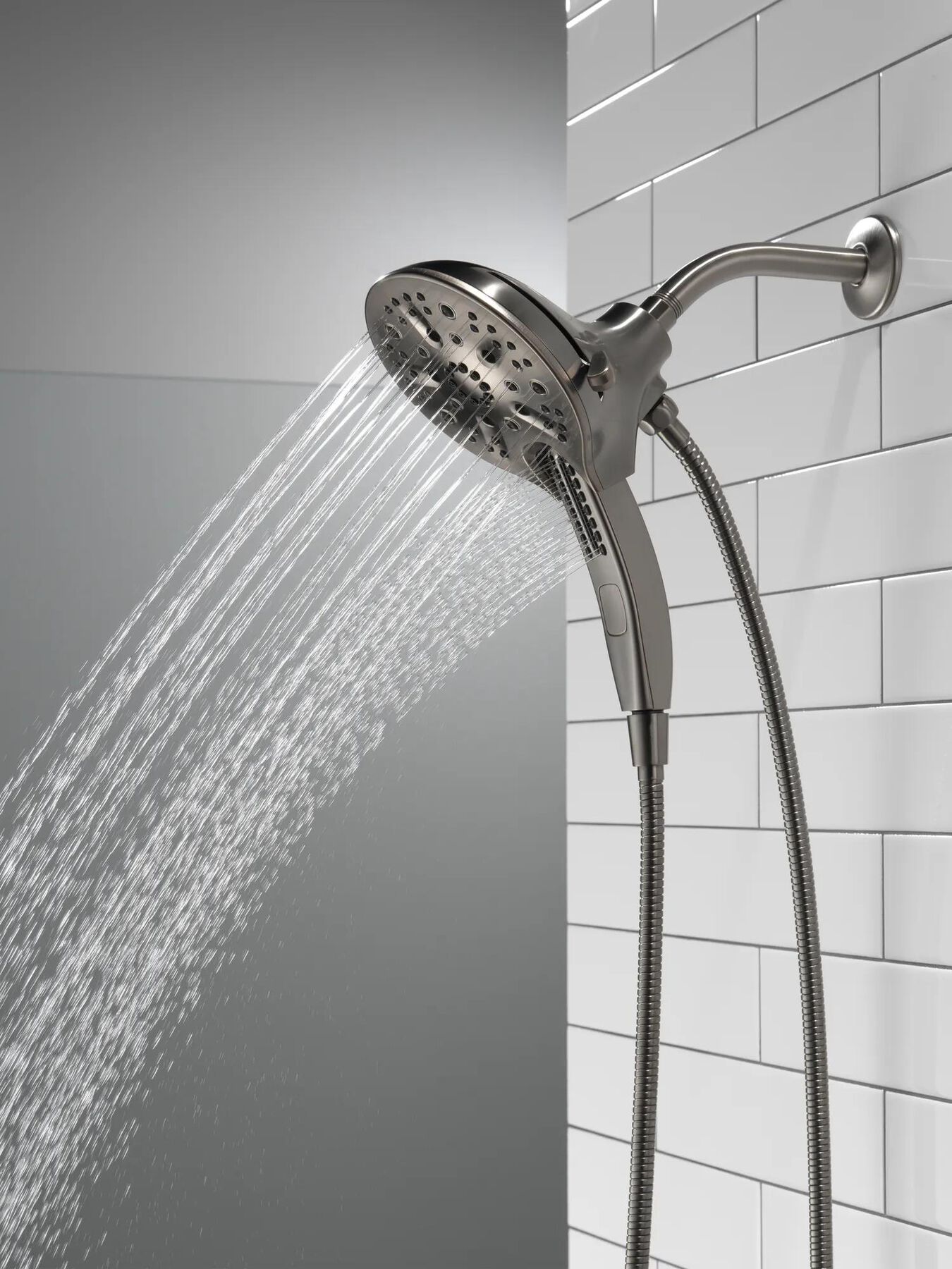 In2ition&reg; H<sub>2</sub>Okinetic&reg; 5-Setting Two-in-One Shower