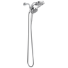 HydroRain&reg; 4-Setting Two-in-One Shower Head (Recertified)