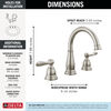Two Handle Widespread Bathroom Faucet