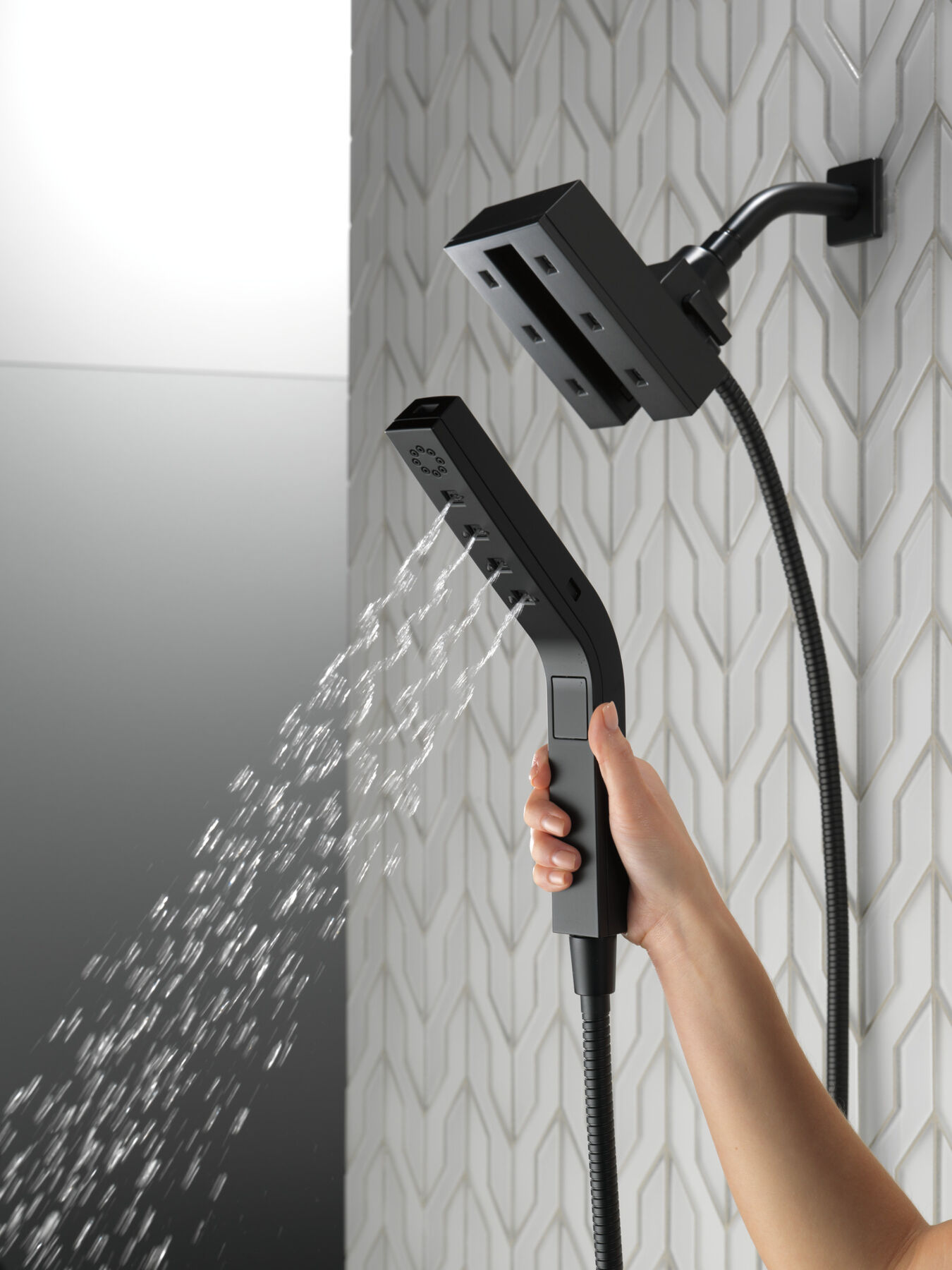 H2Okinetic&reg; In2ition&reg; 4-Setting Two-in-One Shower (Recertified)