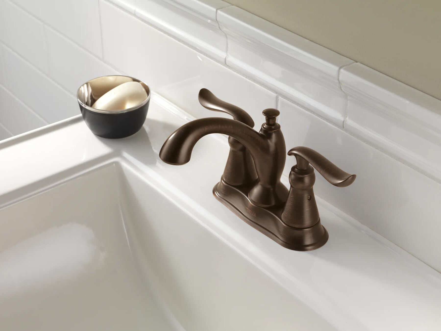 Two Handle Centerset Bathroom Faucet