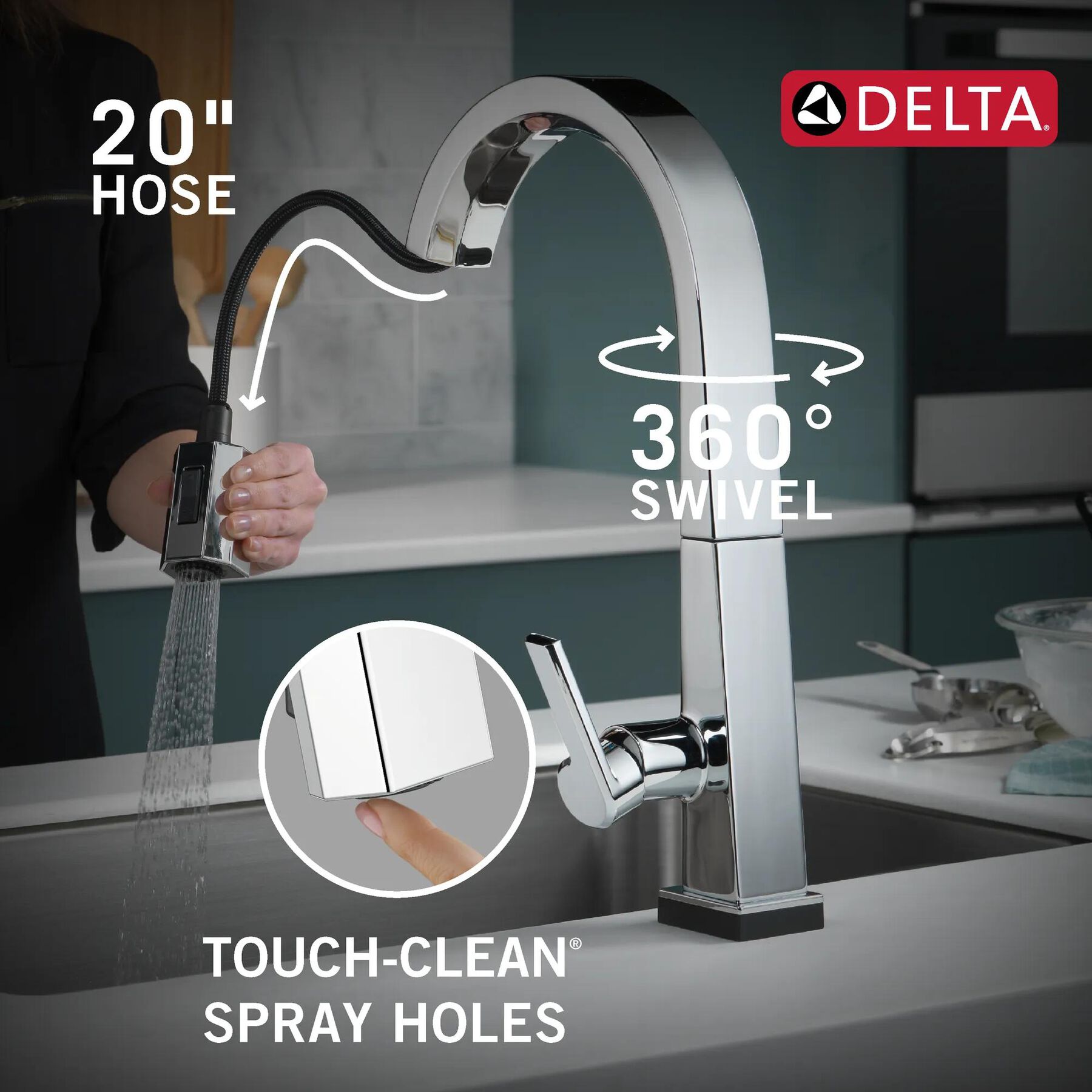 Touch<sub>2</sub>O&reg;  Pull-Down Kitchen Faucet (Recertified)