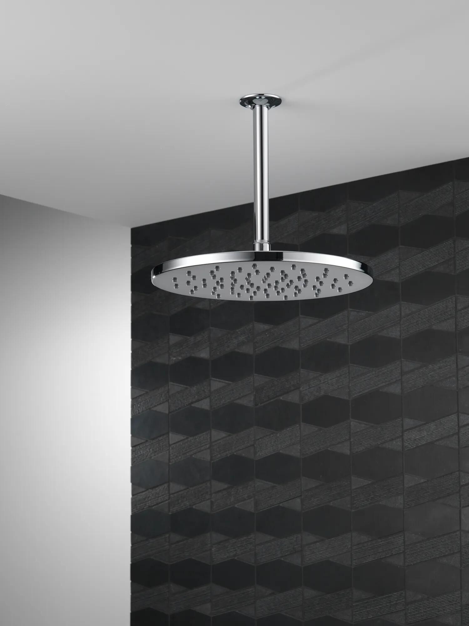Single-Setting Metal Raincan Shower Head in Chrome 52158 | Delta