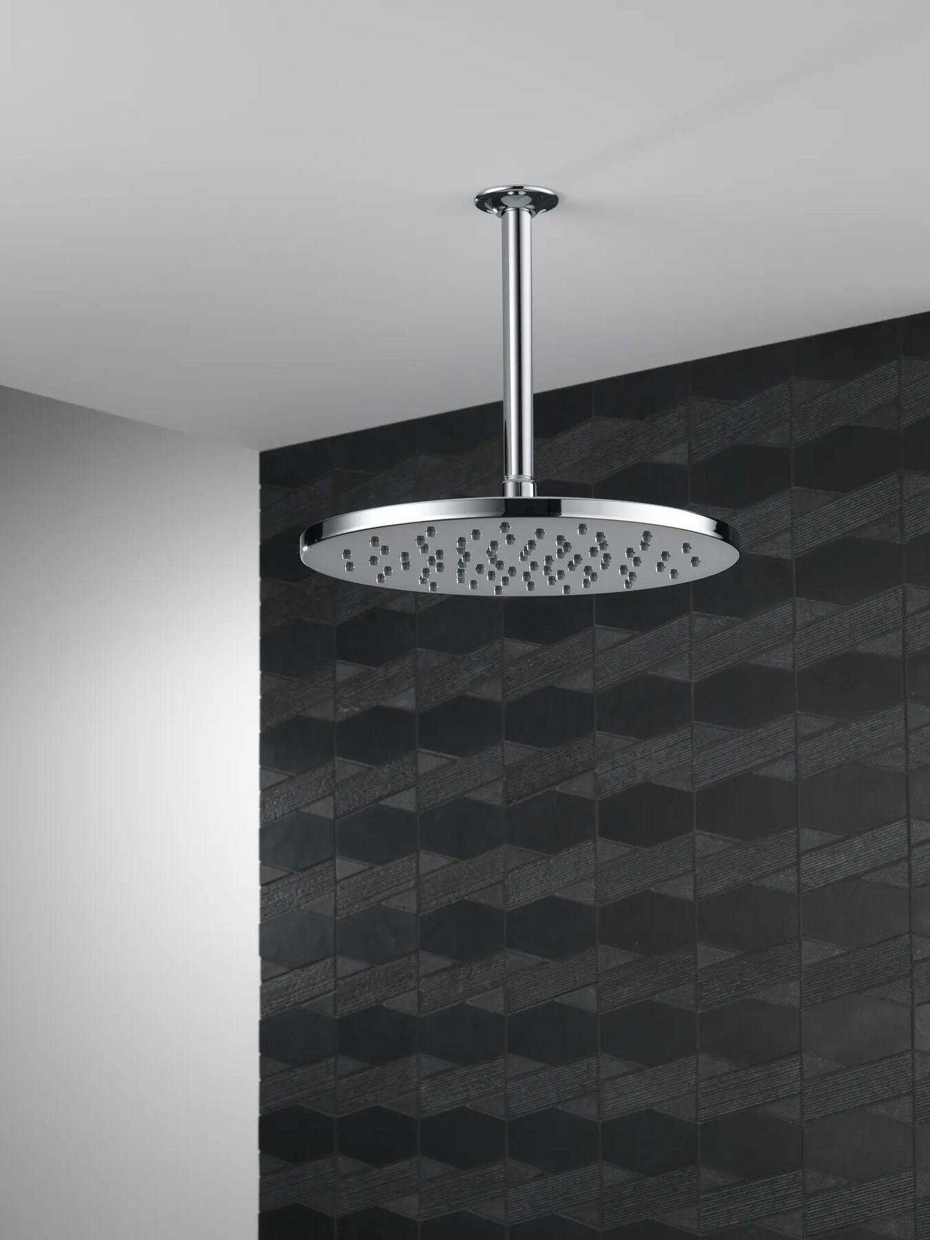Single-Setting Metal Raincan Shower Head