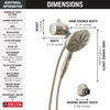Standard Shower Filter with 6-Setting Showerhead and Mount Bundle