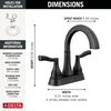 Two Handle Centerset Bathroom Faucet (Recertified)