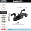 Two Handle Centerset Bathroom Faucet