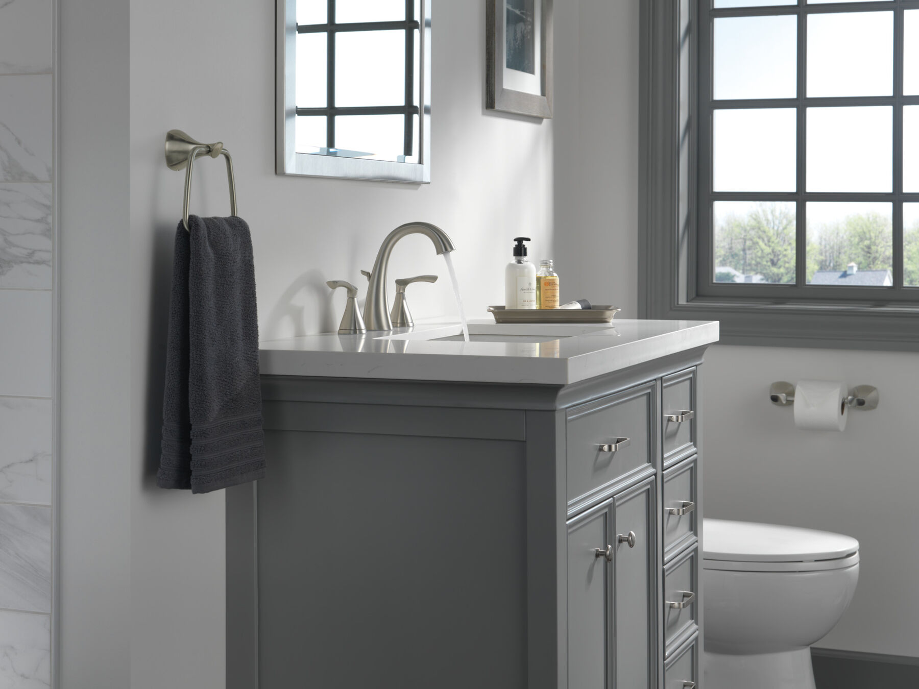 Two Handle Widespread Lavatory Faucet (Recertified)