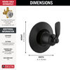 6-Setting 3-Port Diverter Trim