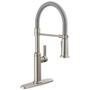 Single Handle Pull-Down Kitchen Faucet With Spring Spout