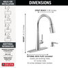 Single Handle Pull-Down Kitchen Faucet with Soap Dispenser and ShieldSpray&reg; Technology