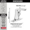 Single Handle Centerset Bathroom Faucet (Recertified)