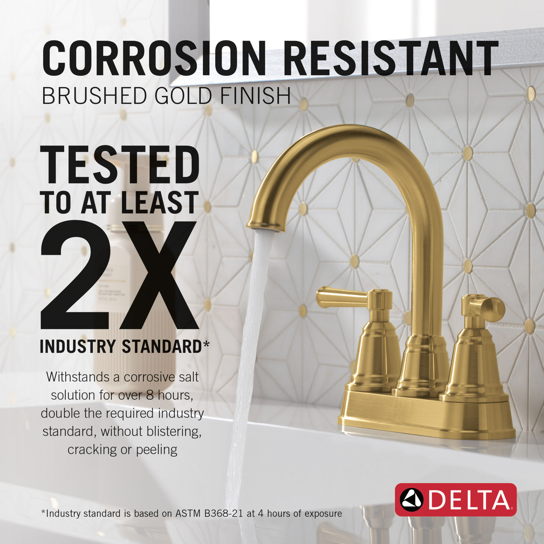 Two Handle Centerset Bathroom Faucet
