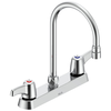 Two Handle 8 In Cast Deck-Mount Faucet