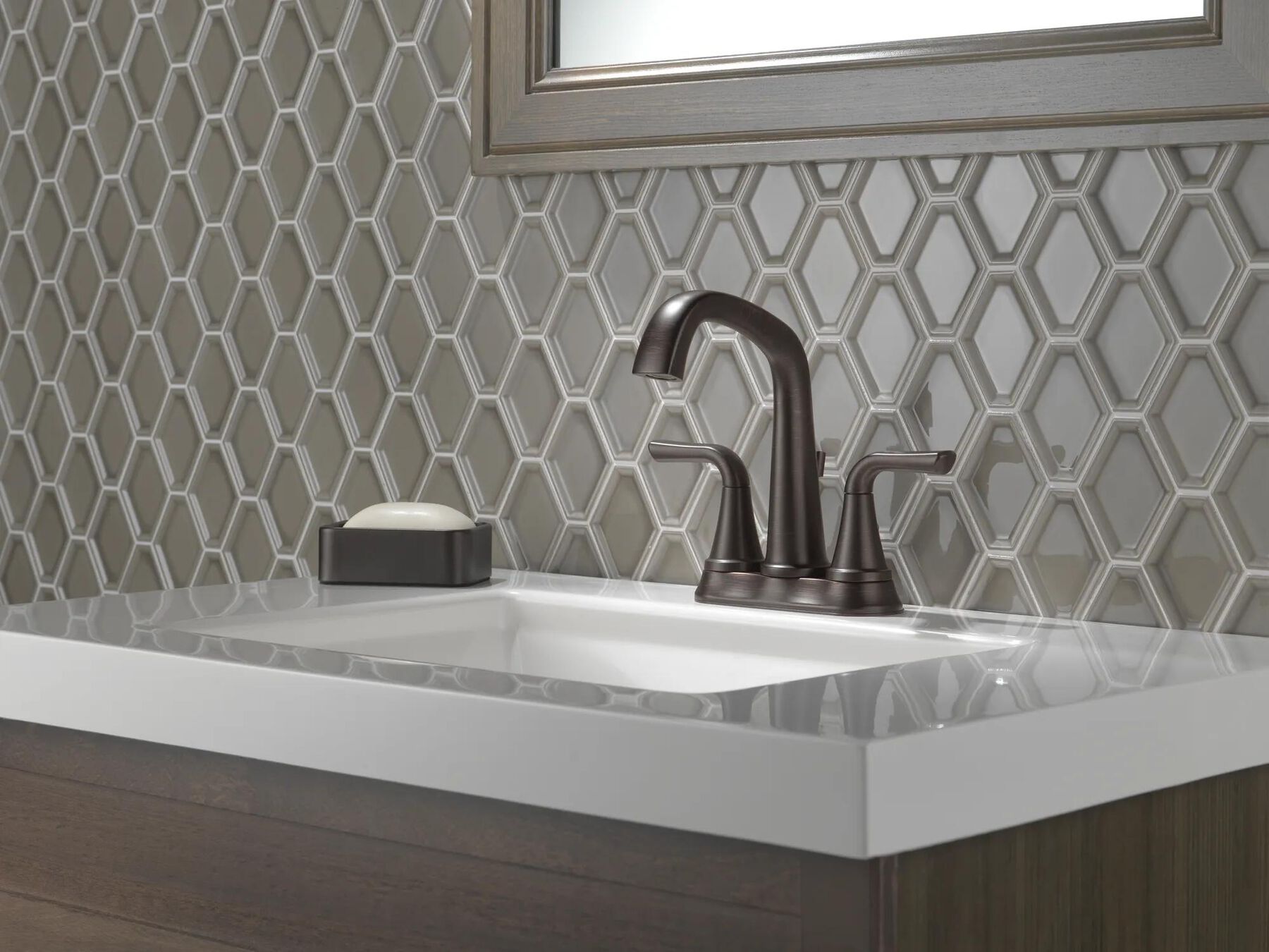 Two Handle Centerset Bathroom Faucet