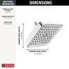 4-Setting 6-inch Shower Head