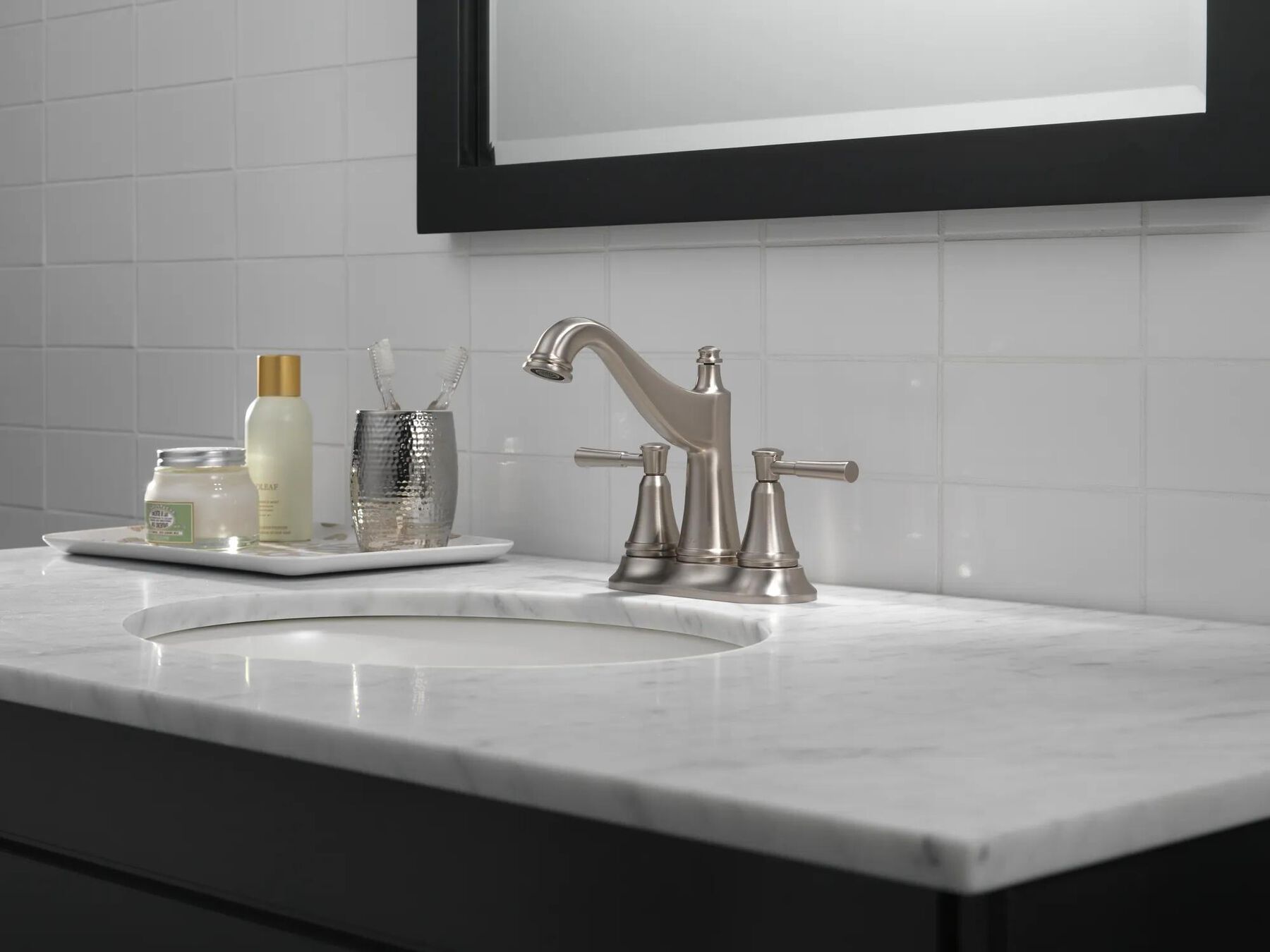 Two Handle Centerset Bathroom Faucet